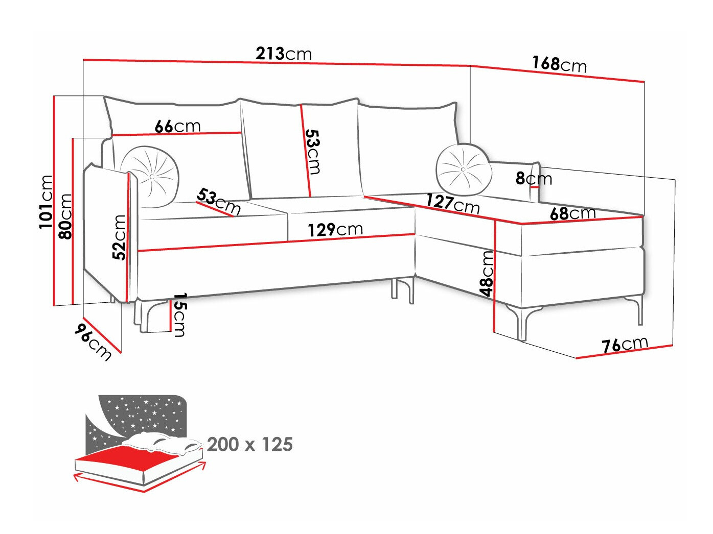 Угловой диван Clovis 112 (Manila 16)
