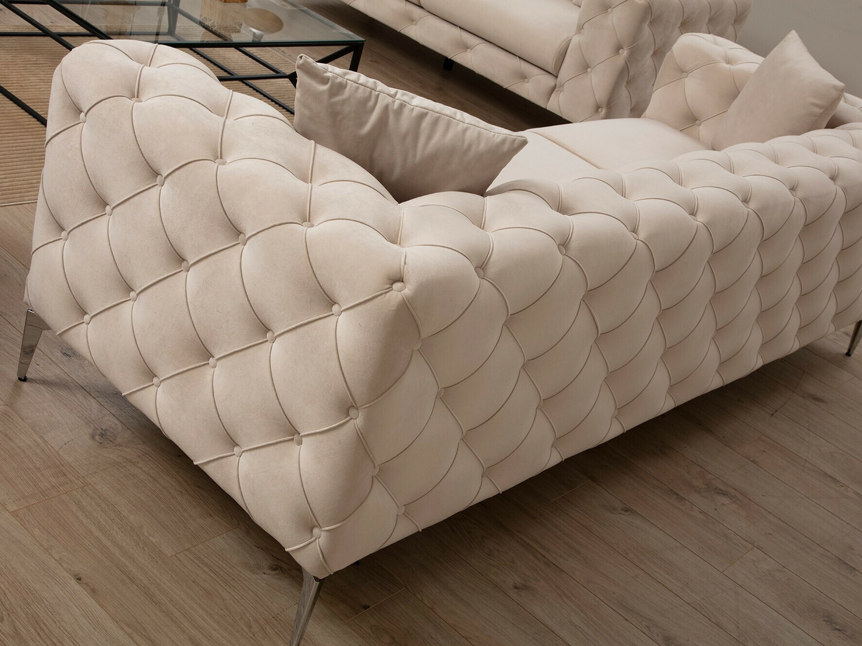 Chesterfield dīvāns Altadena 356 (Bēšs)