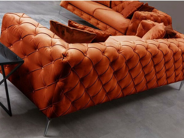 Chesterfield dīvāns Altadena 356 (Oranžs)