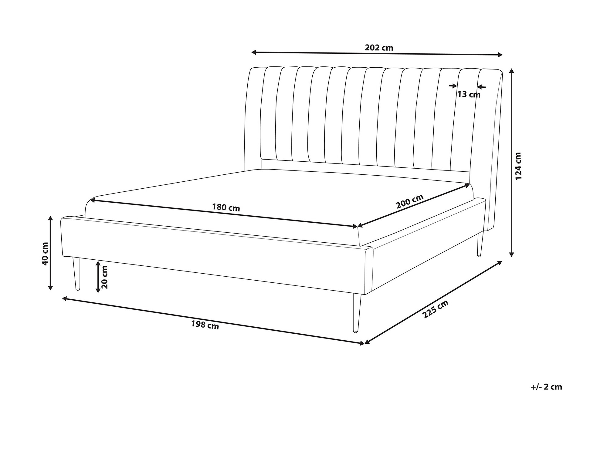 Кровать Berwyn 1006 (Синий)