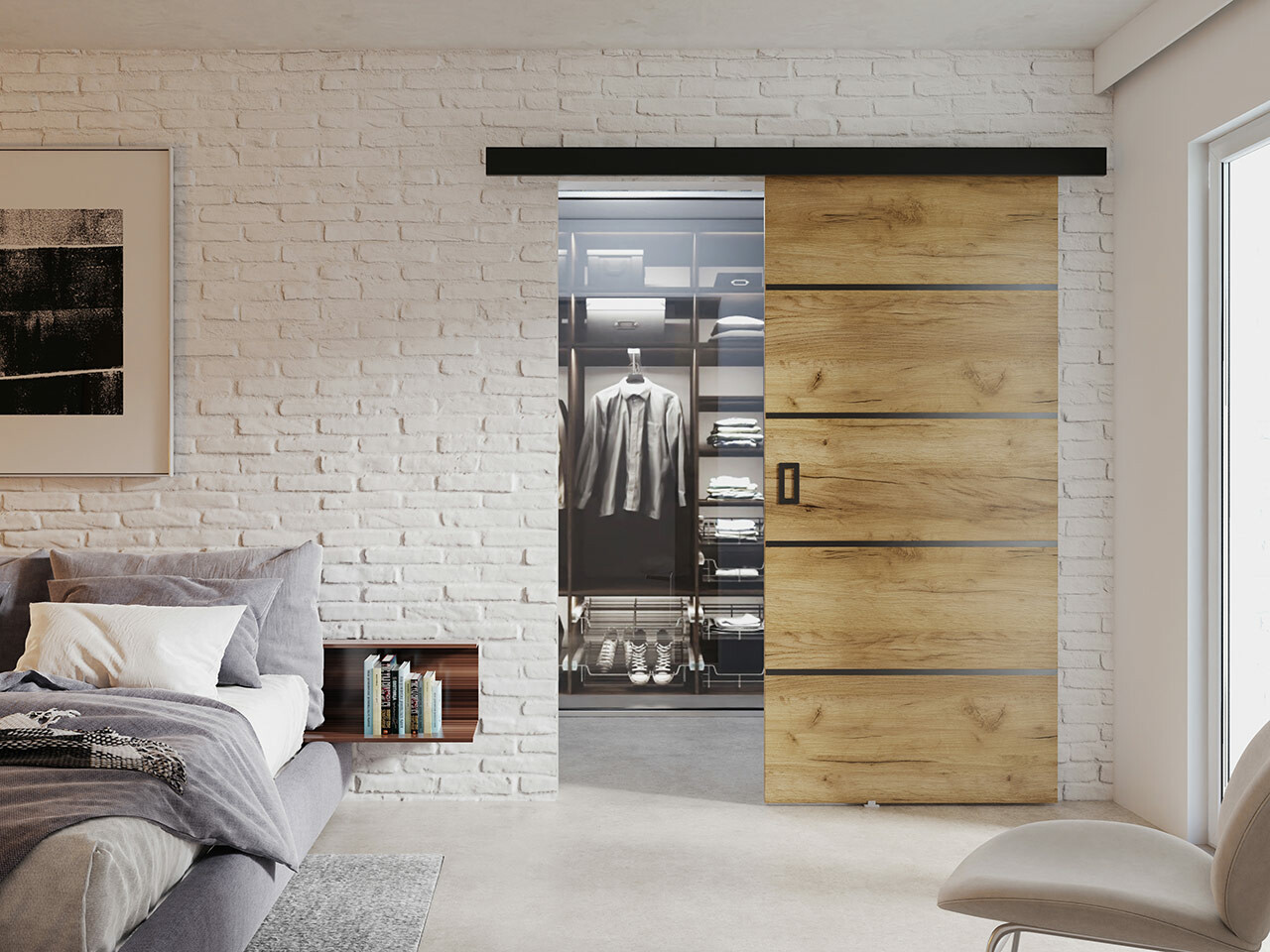 Раздвижные двери Dover 214 (Craft дуб)