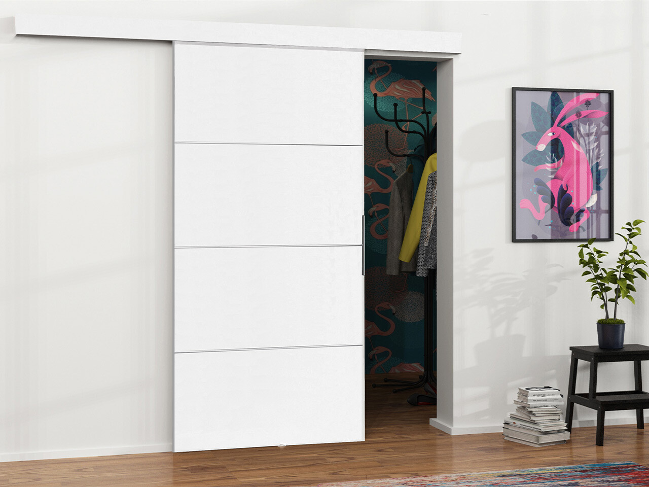 Раздвижные двери Dover 216 (Белый)