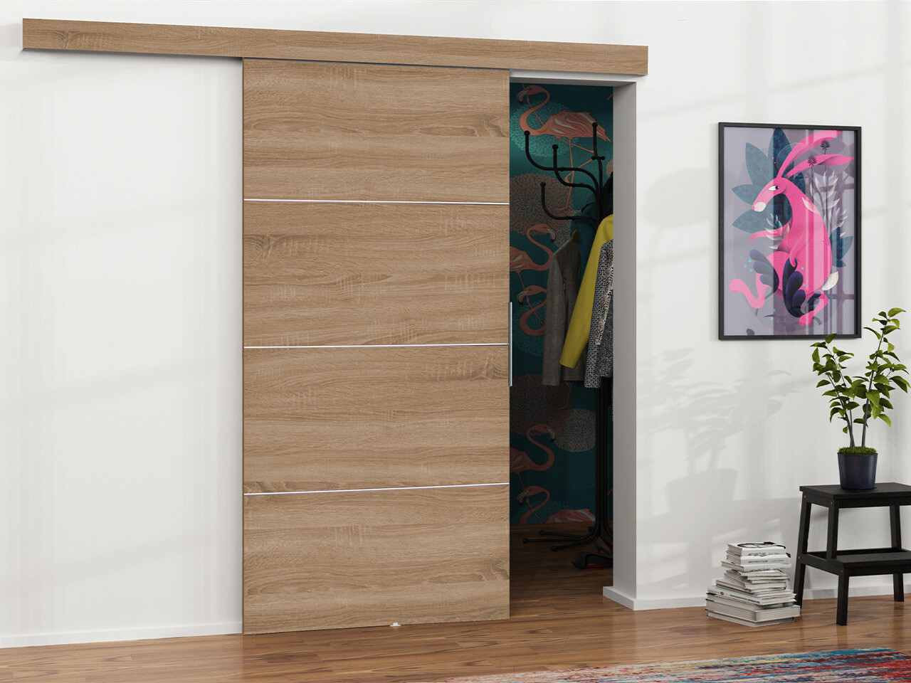 Раздвижные двери Dover 216 (Сонома Дуб)