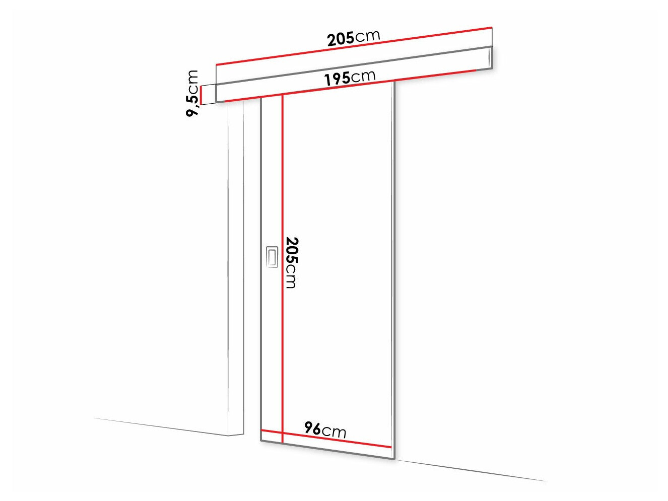 Bīdāmas durvis Dover 169 (Sonomas ozols)