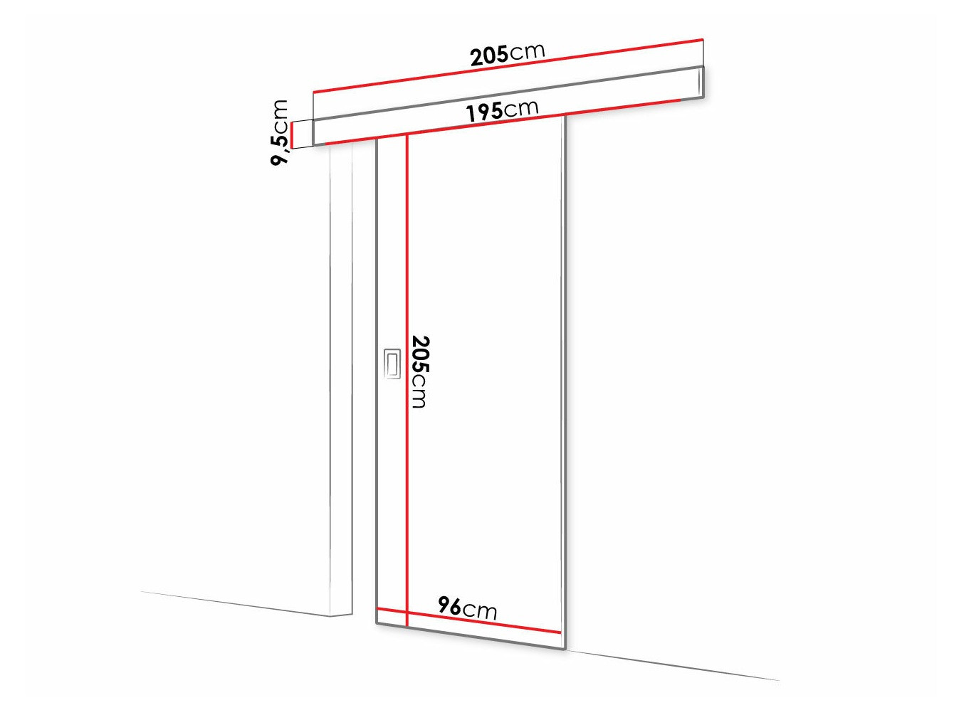 Раздвижные двери Dover 169 (Белый)