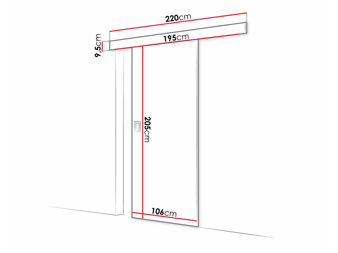 Раздвижные двери Dover 170 (Craft дуб)