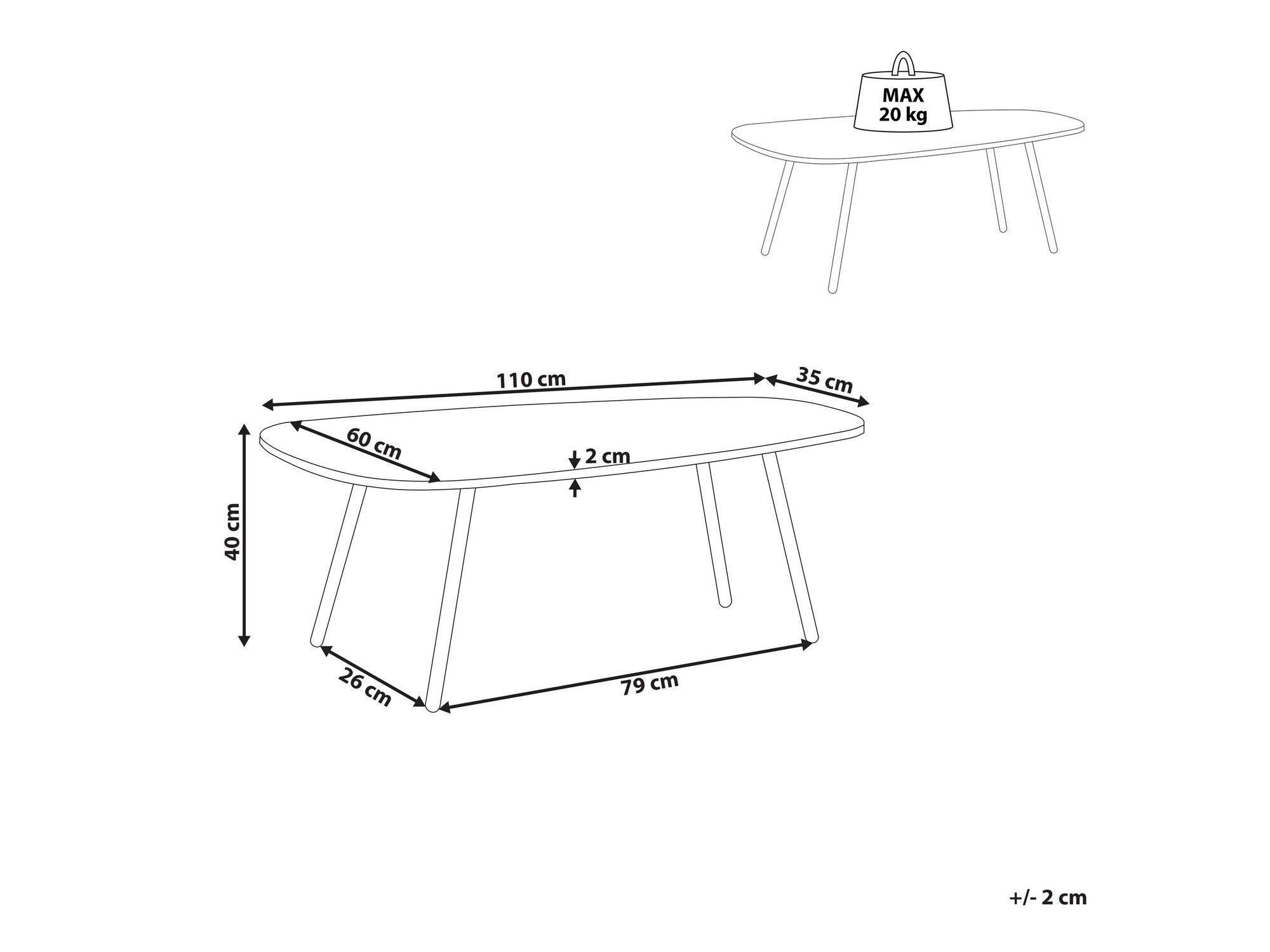 Журнальный столик Berwyn 1015