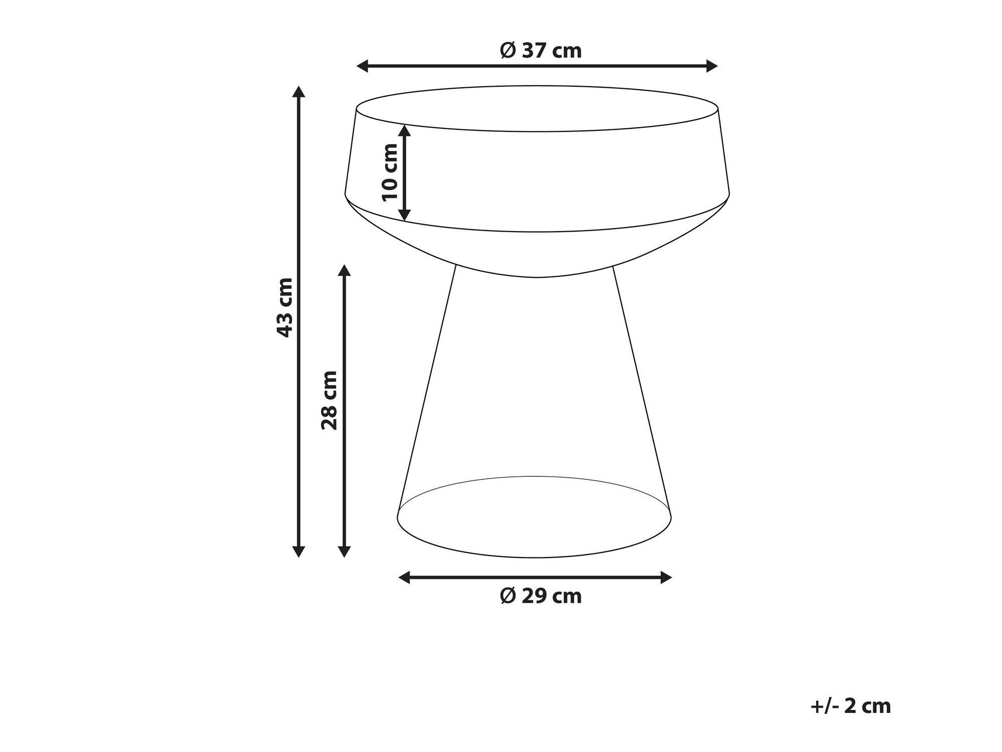 Kafijas galdiņš Berwyn 1040 (Brūns)
