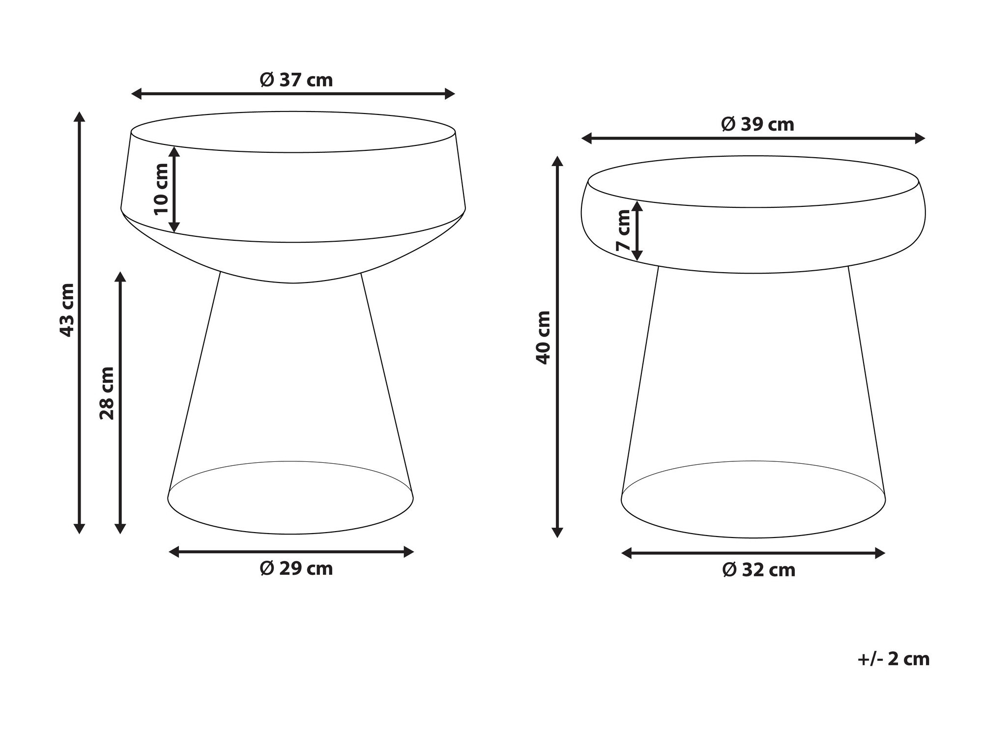Kafijas galdiņu komplekts Berwyn 1061 (Brūns)