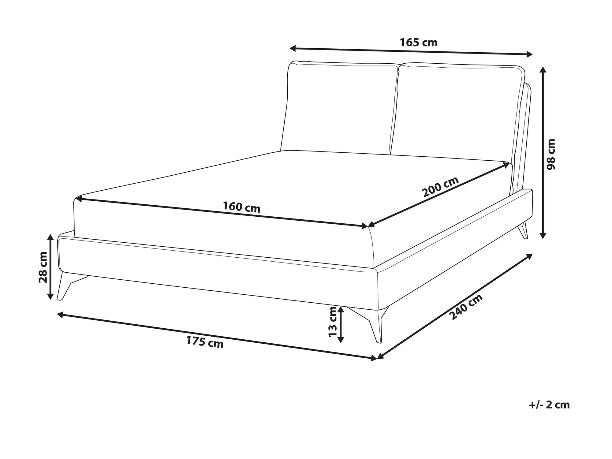 Кровать Berwyn 422 (Светло-коричневый)