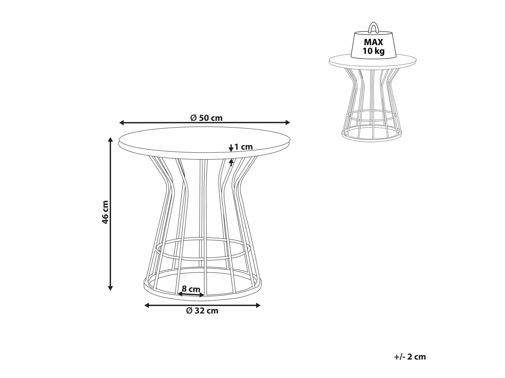 Kafijas galdiņš Berwyn 1085
