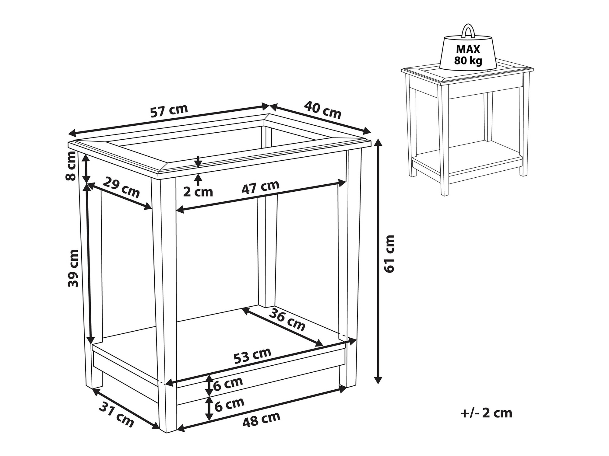 Кофейный столик Berwyn 1080