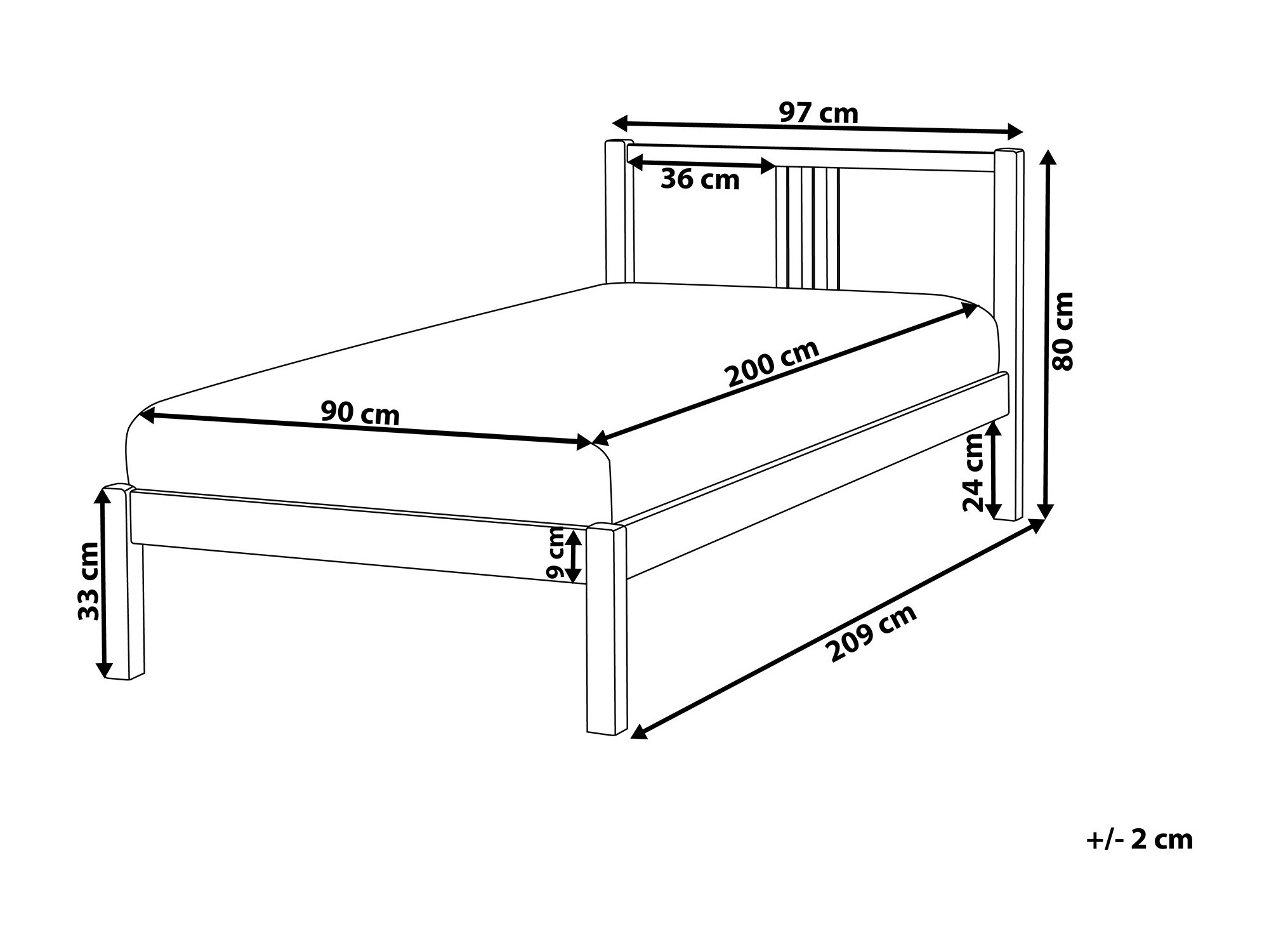 Кровать Berwyn 1089 (Белый)
