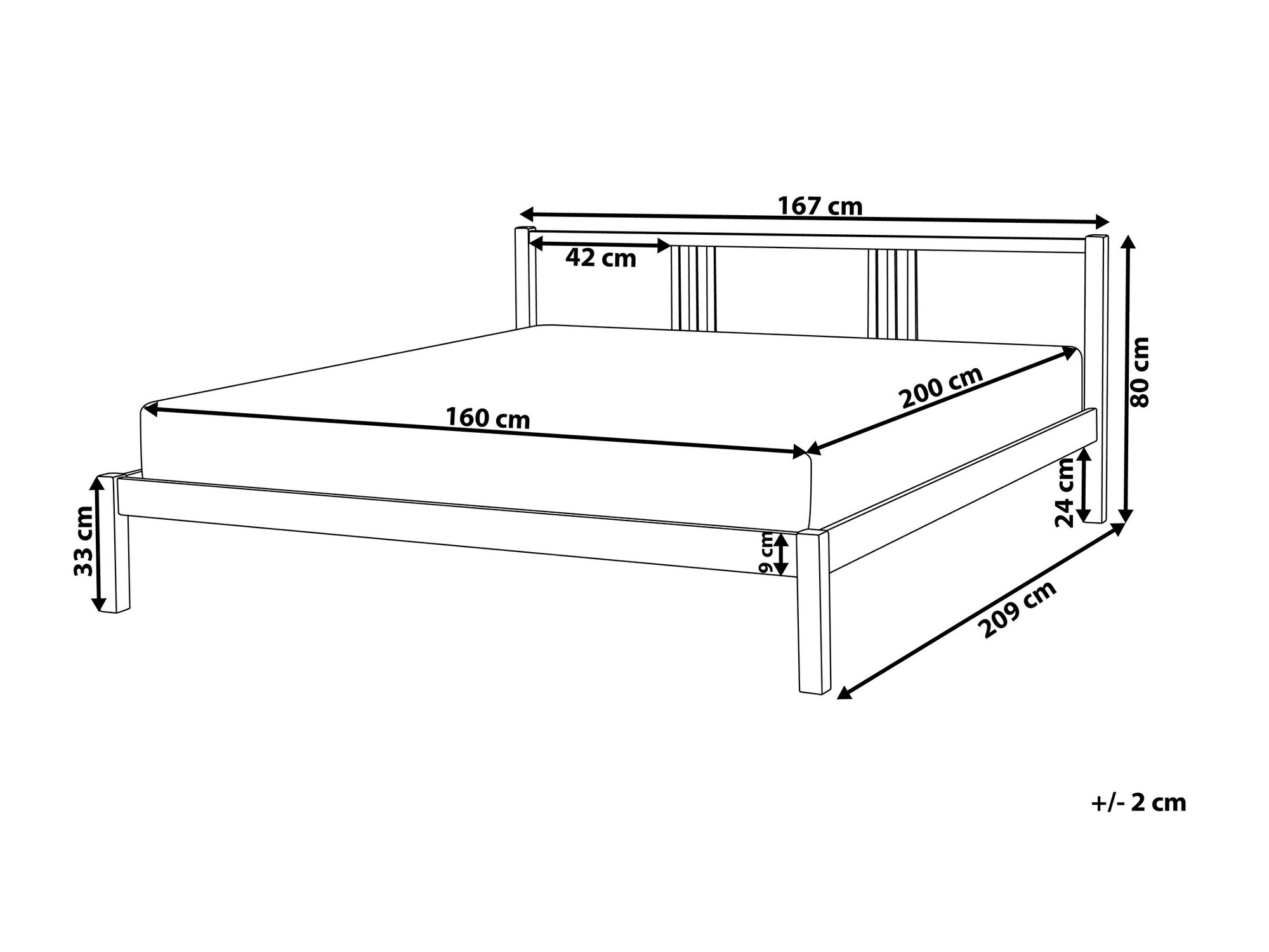 Кровать Berwyn 1089 (Белый)