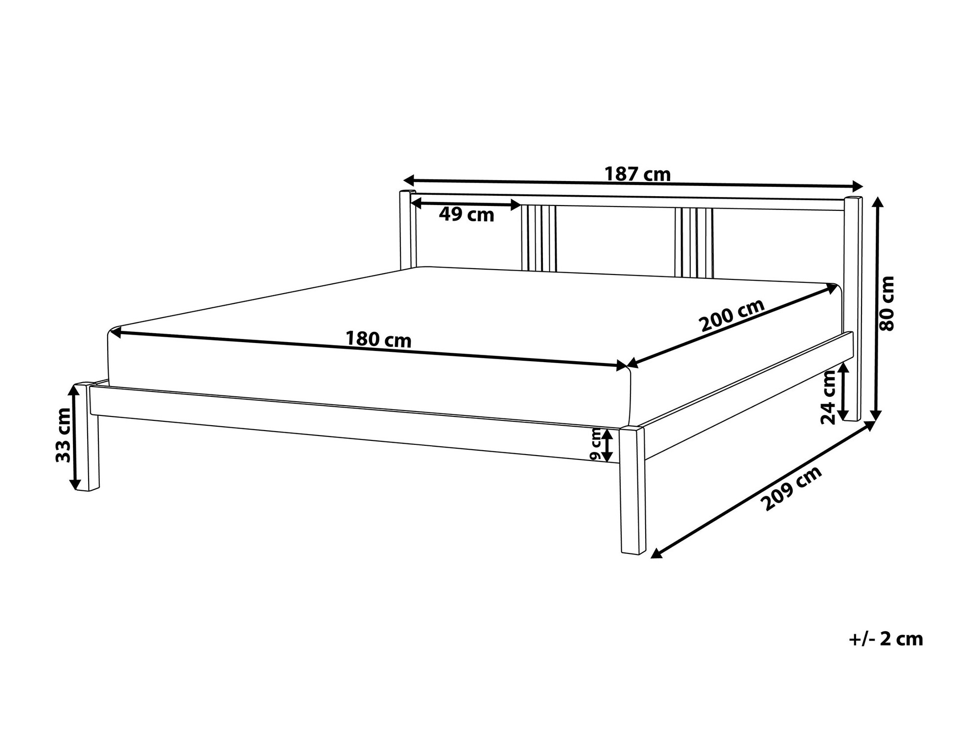 Кровать Berwyn 1089 (Белый)