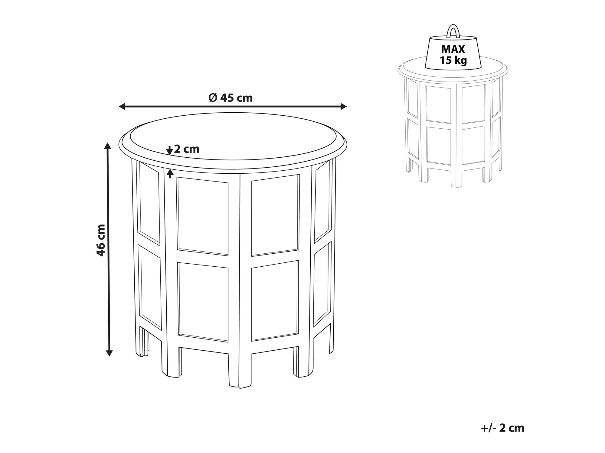 Kafijas galdiņš Berwyn 1095