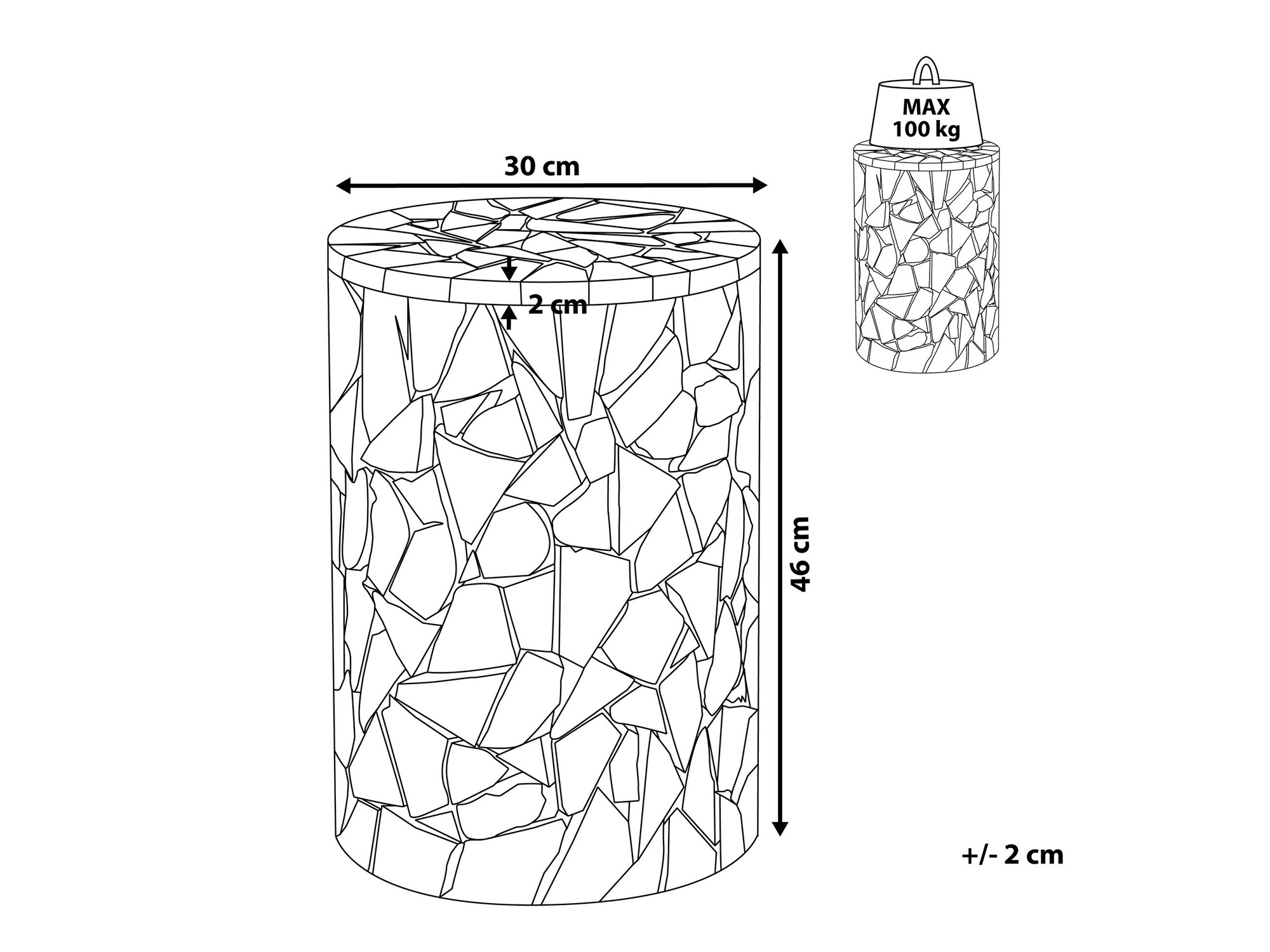 Kafijas galdiņš Berwyn 1102