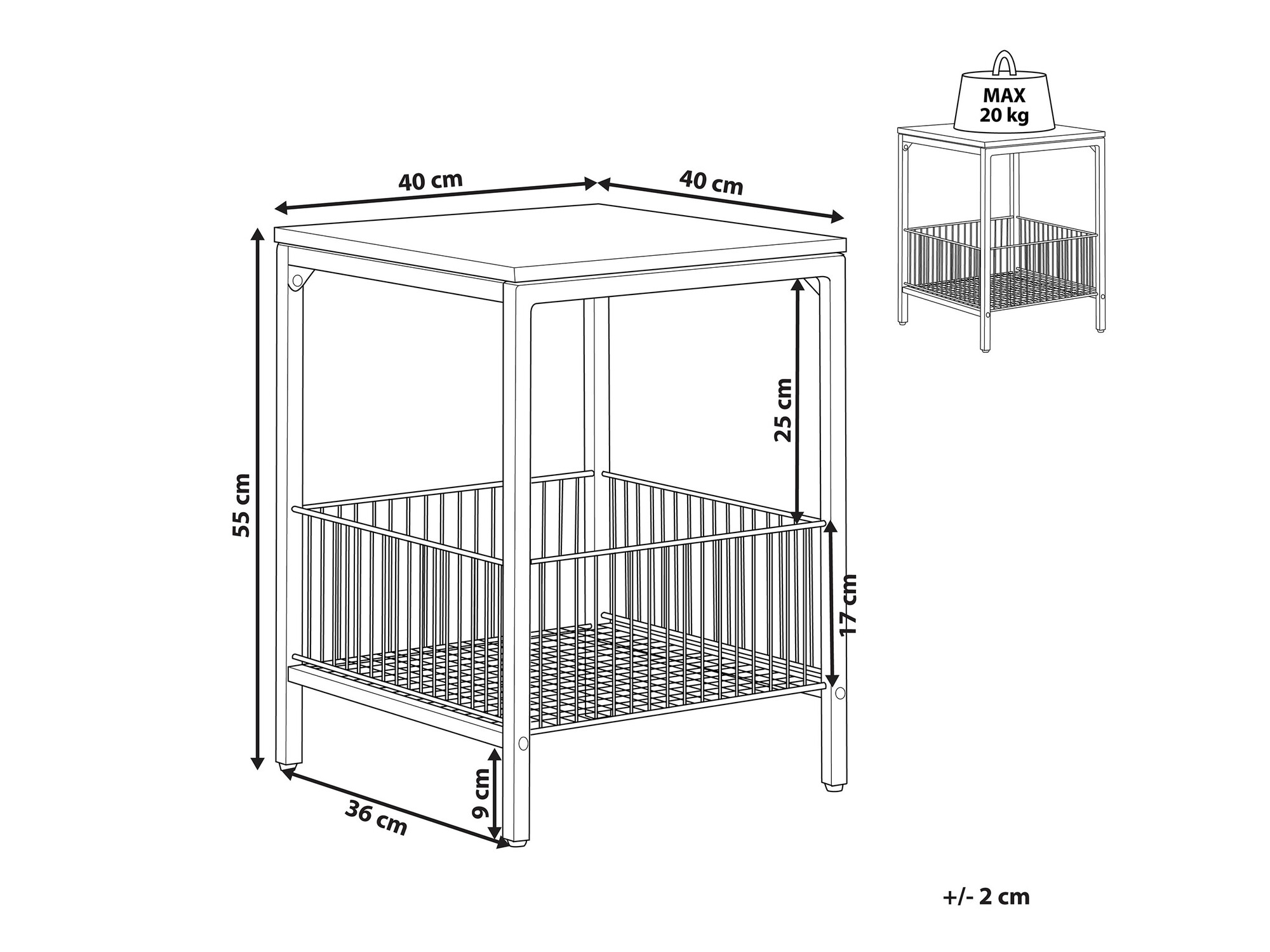 Kafijas galdiņš Berwyn 1107