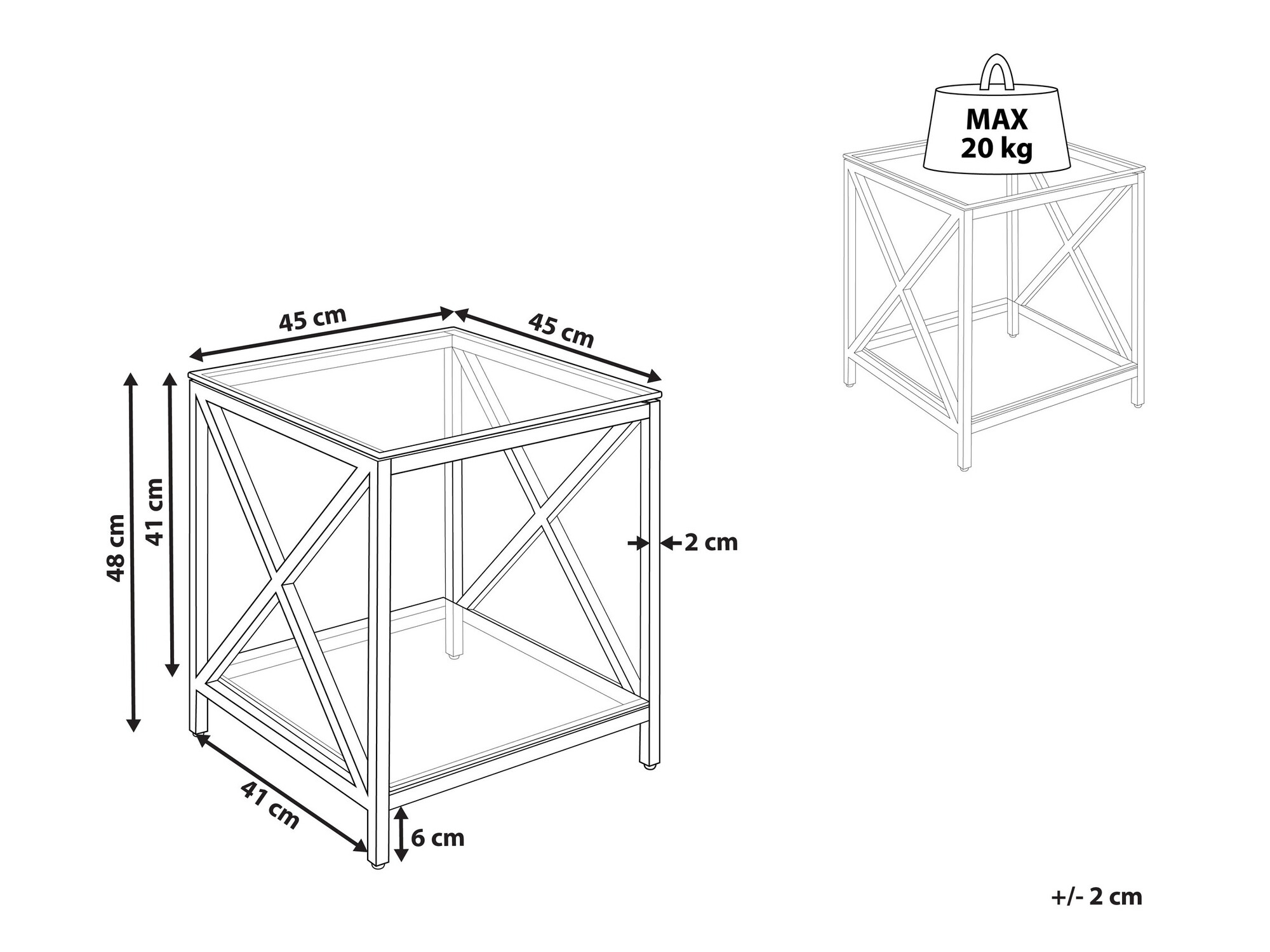 Kafijas galdiņš Berwyn 1114