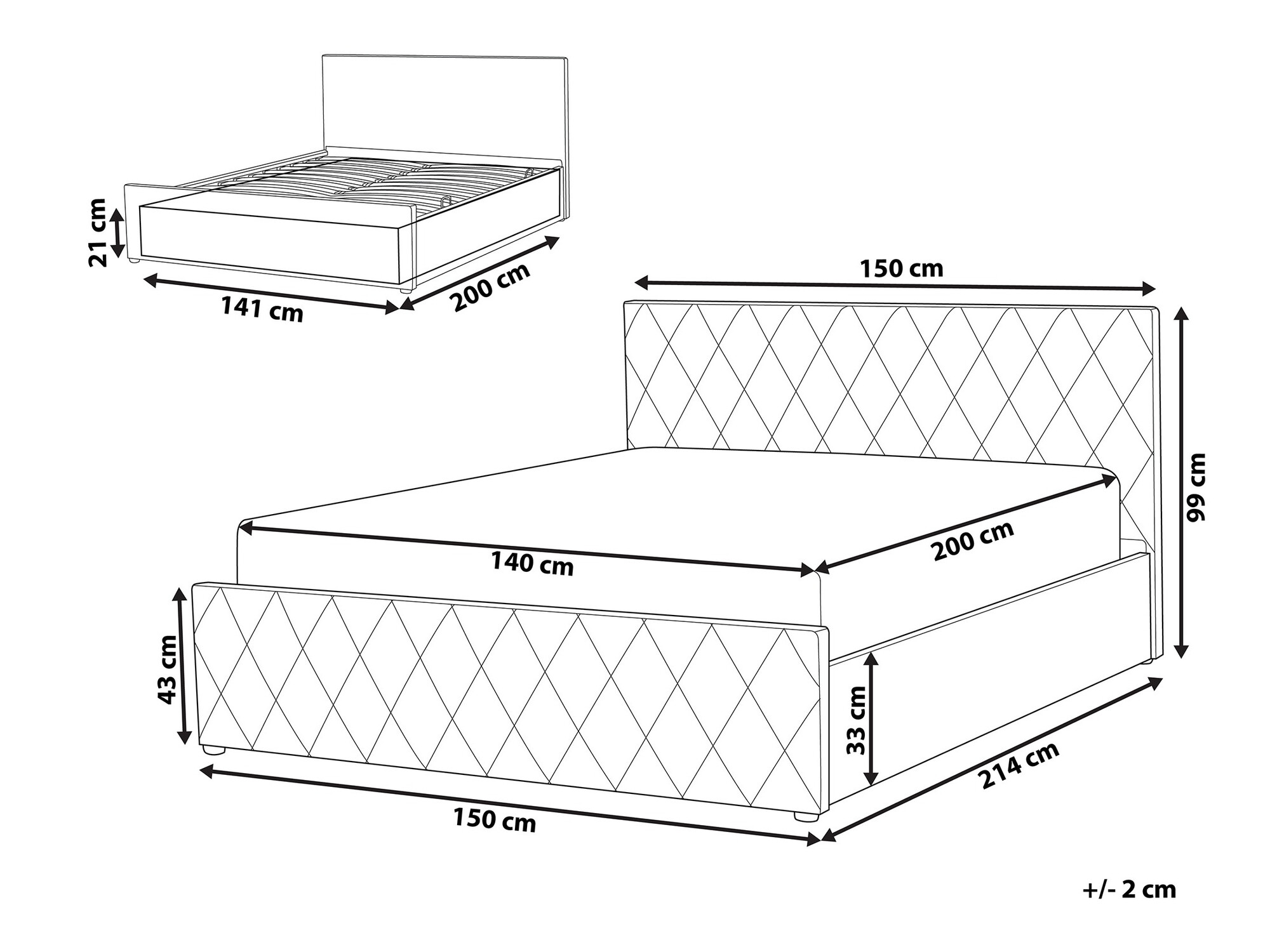 Кровать Berwyn 1104 (Серый)