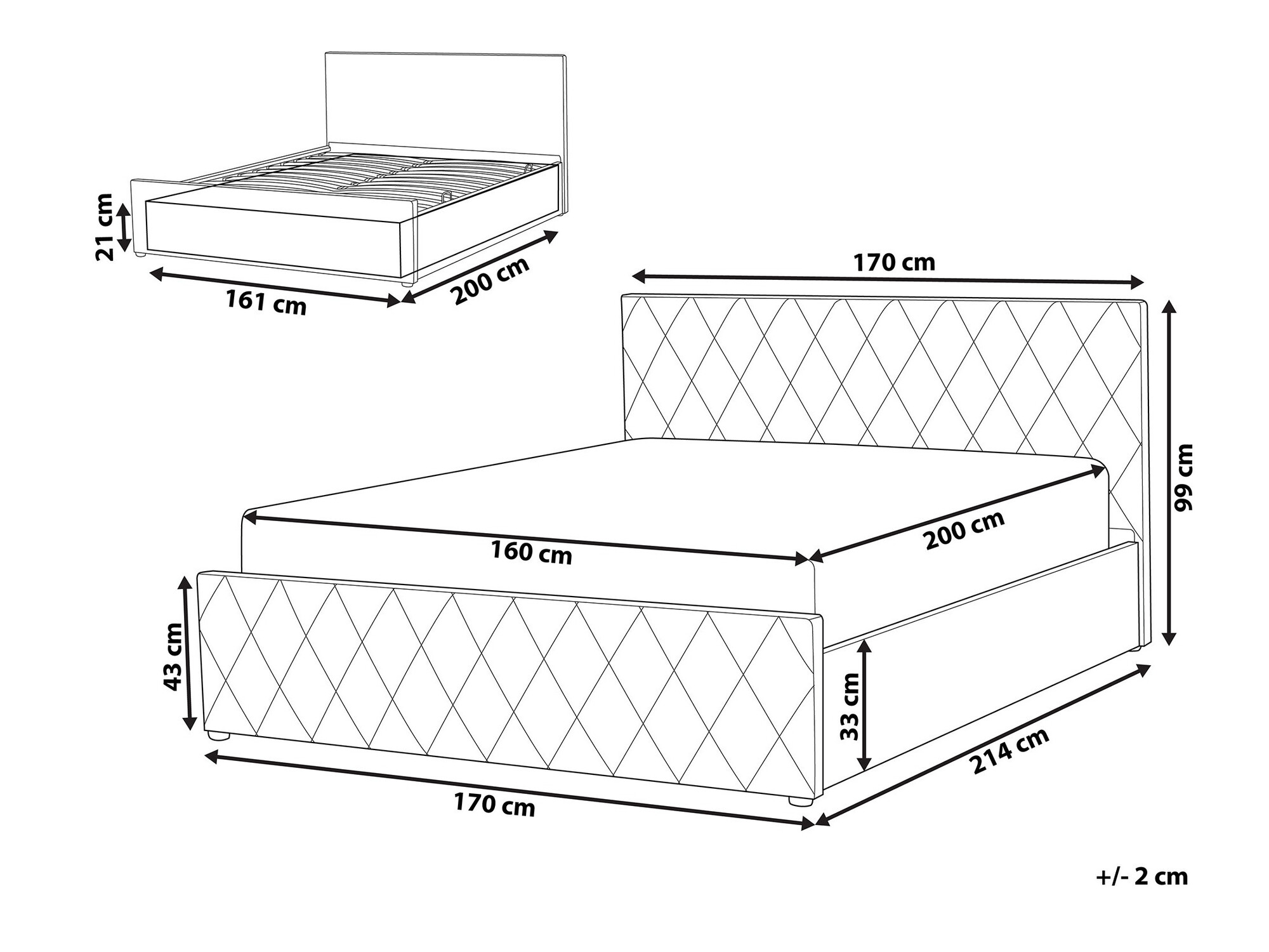 Кровать Berwyn 1104 (Серый)