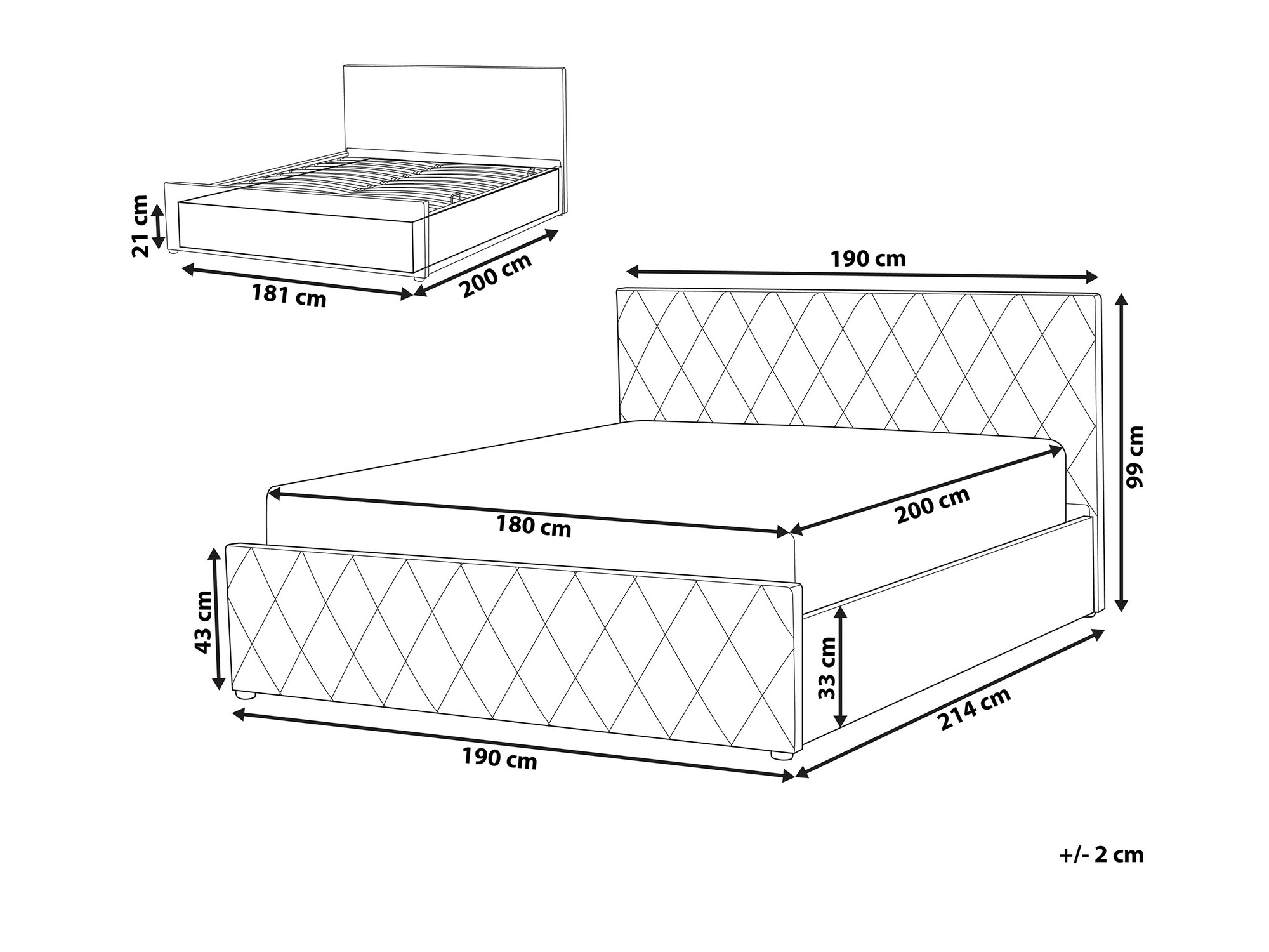 Кровать Berwyn 1104 (Синий)