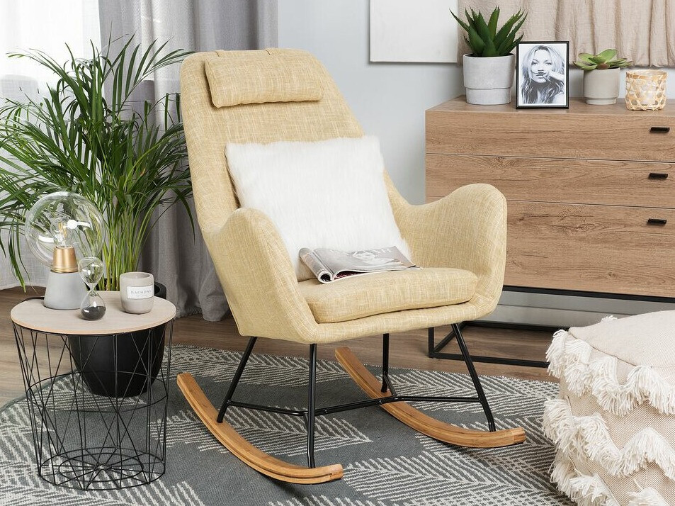 Šūpuļkrēsls Berwyn 1110 (Dzeltens)