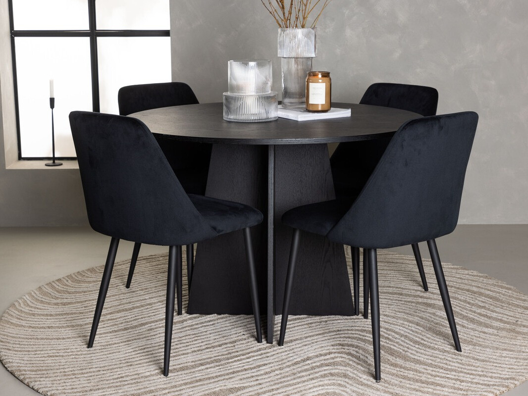 Ēdamistabas komplekts Dallas 4289 (Melns)