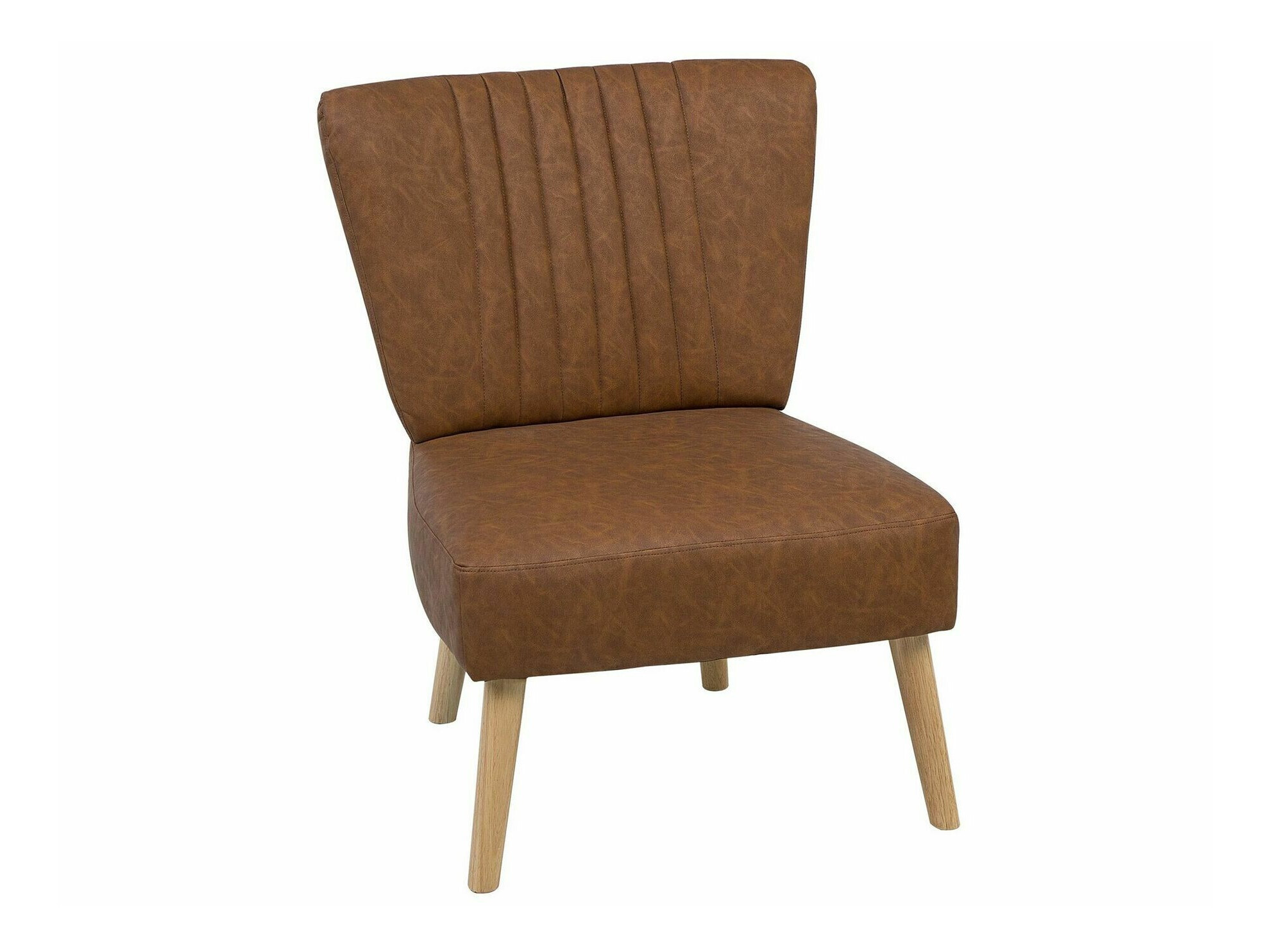 Кресло Berwyn 1131 (Темно-коричневый + Светлое дерево)