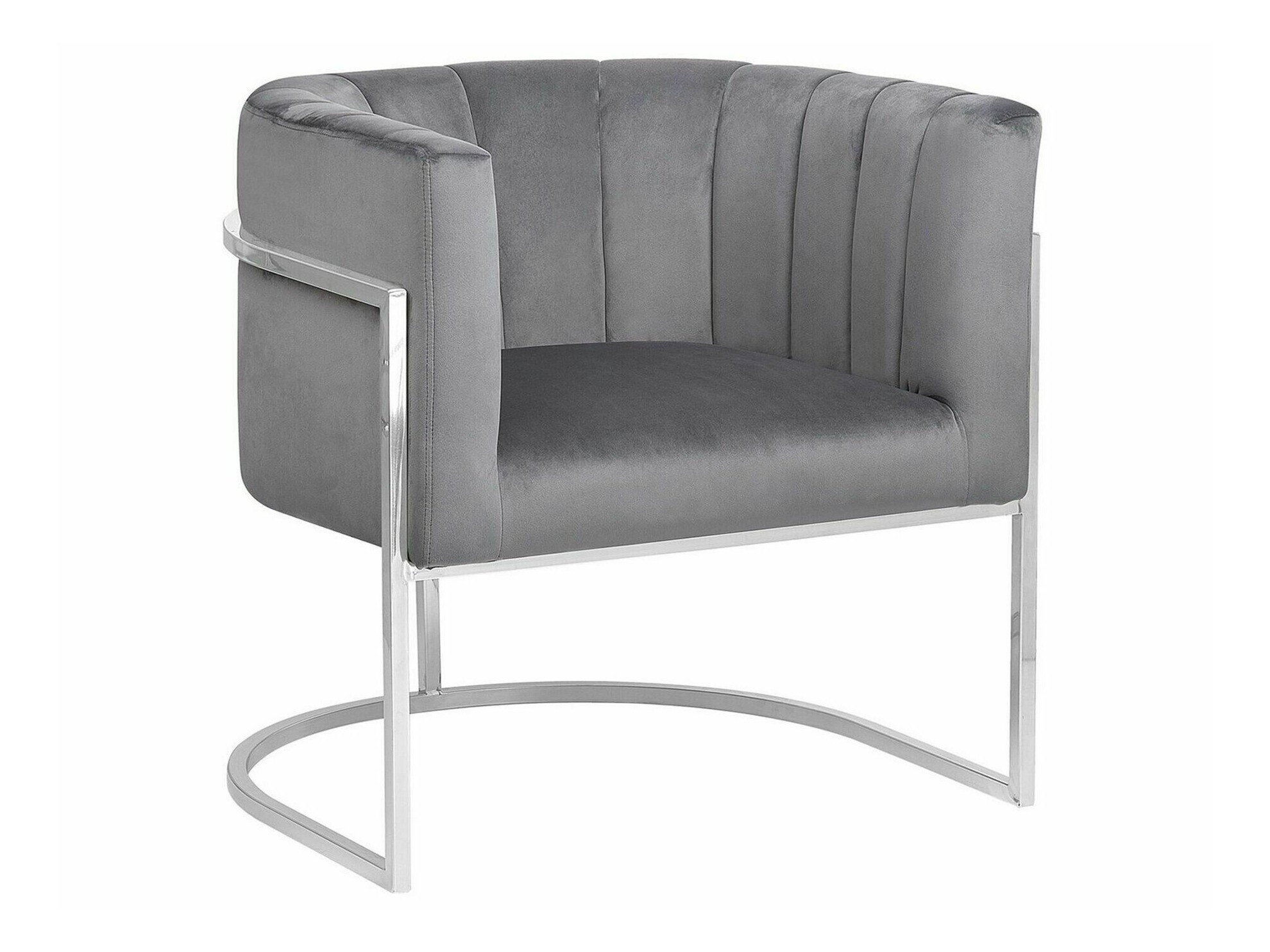 Кресло Berwyn 1141 (Серый + Серебряный)