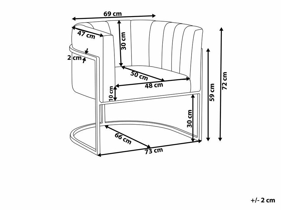 Кресло Berwyn 1141 (Серый + Серебряный)