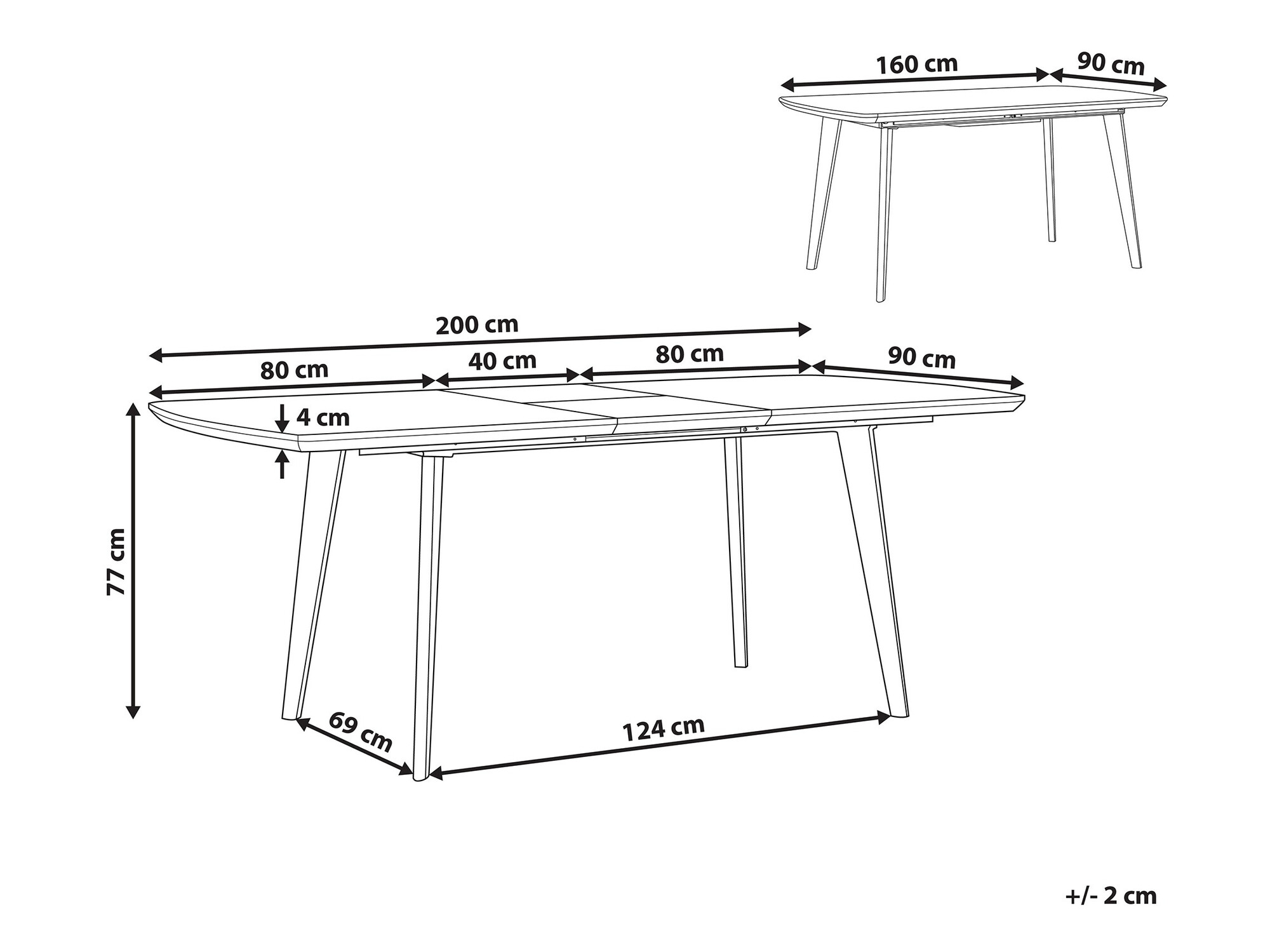Cтол Berwyn 1184 (Чёрный + Белый мрамор)