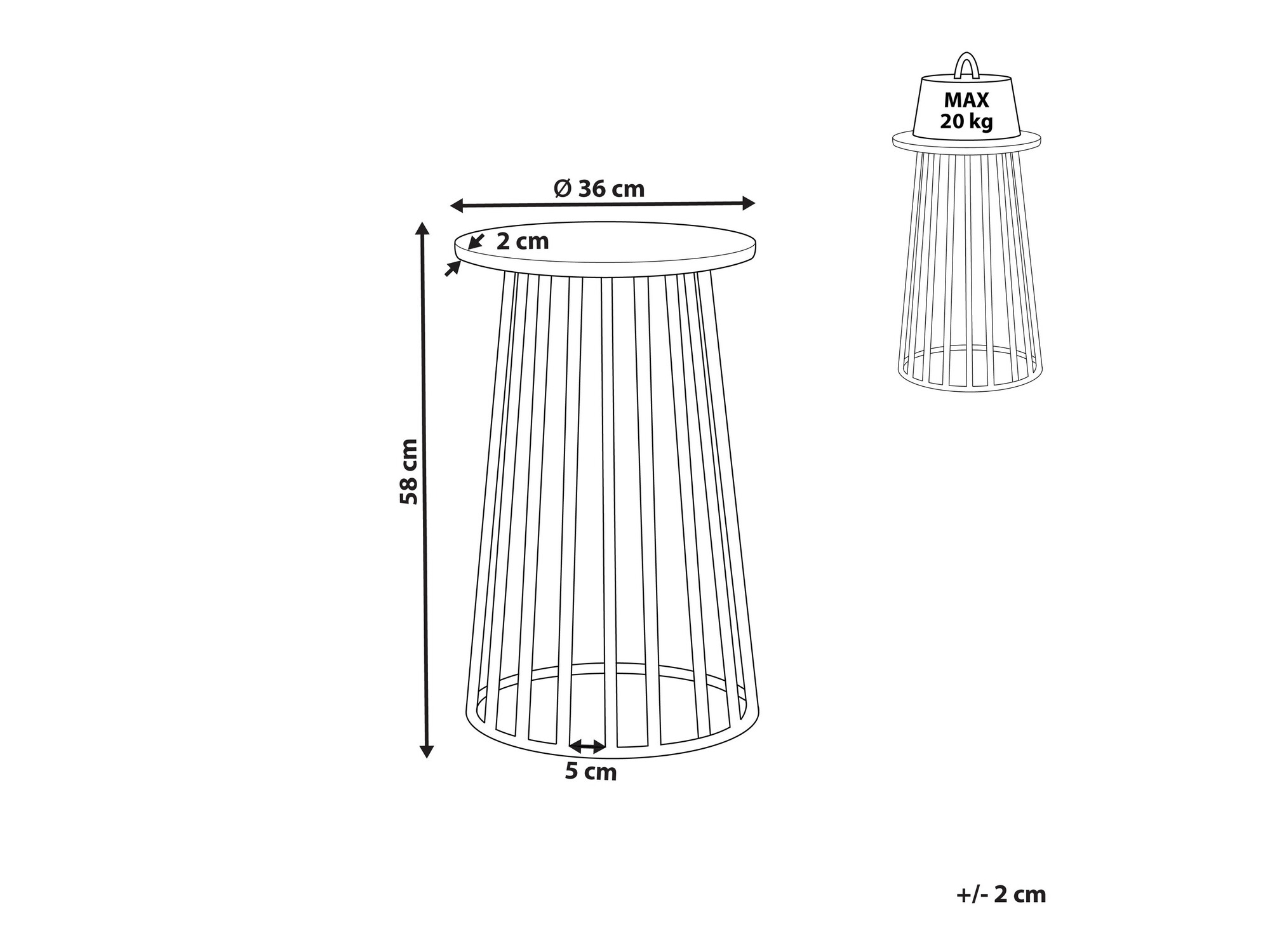 Kafijas galdiņš Berwyn 1163