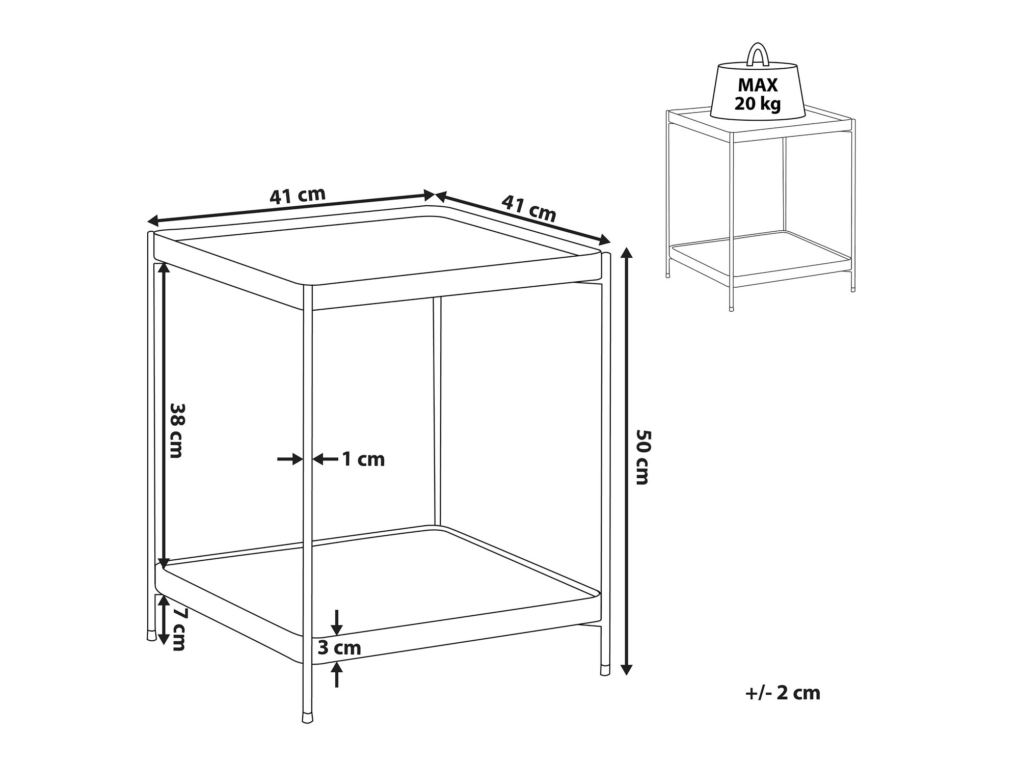 Kafijas galdiņš Berwyn 1175