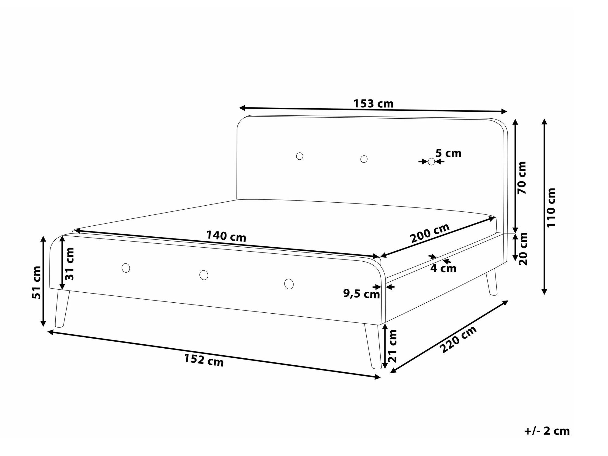 Кровать Berwyn 1073 (Бежевый)