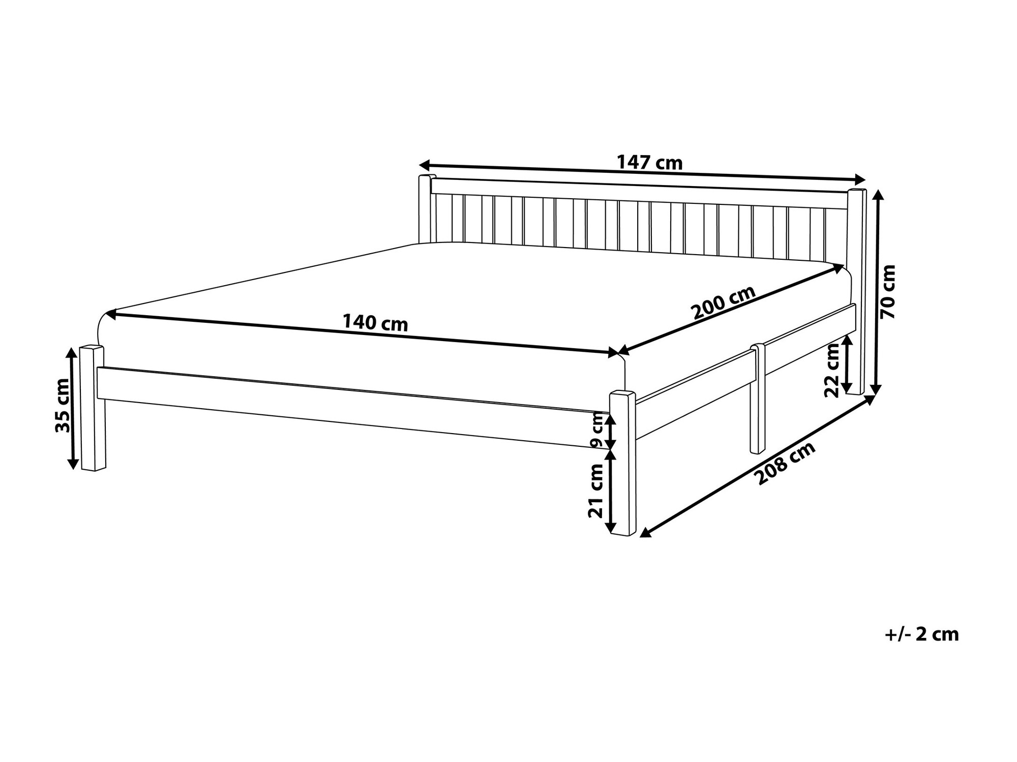 Кровать Berwyn 1156 (Белый)