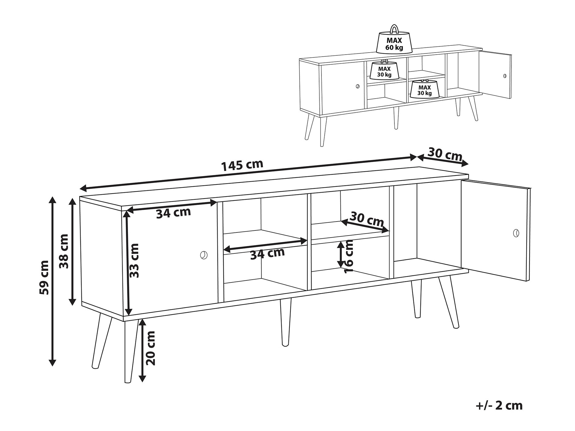 ТВ тумба Berwyn 1161