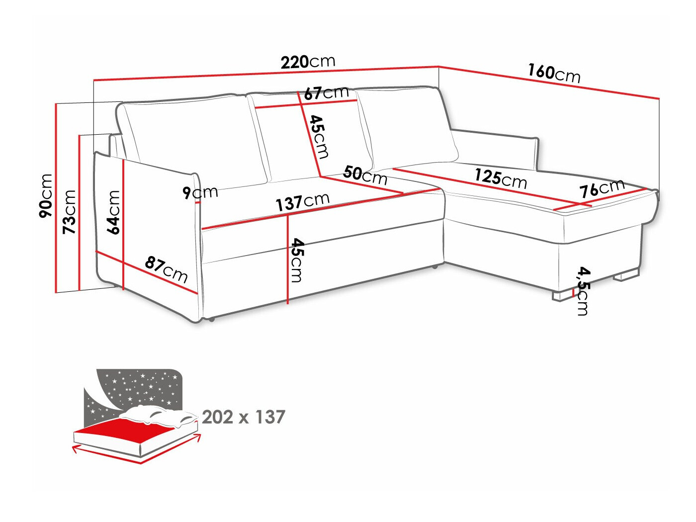 Stūra dīvāns Columbus 208 (Poso 22)