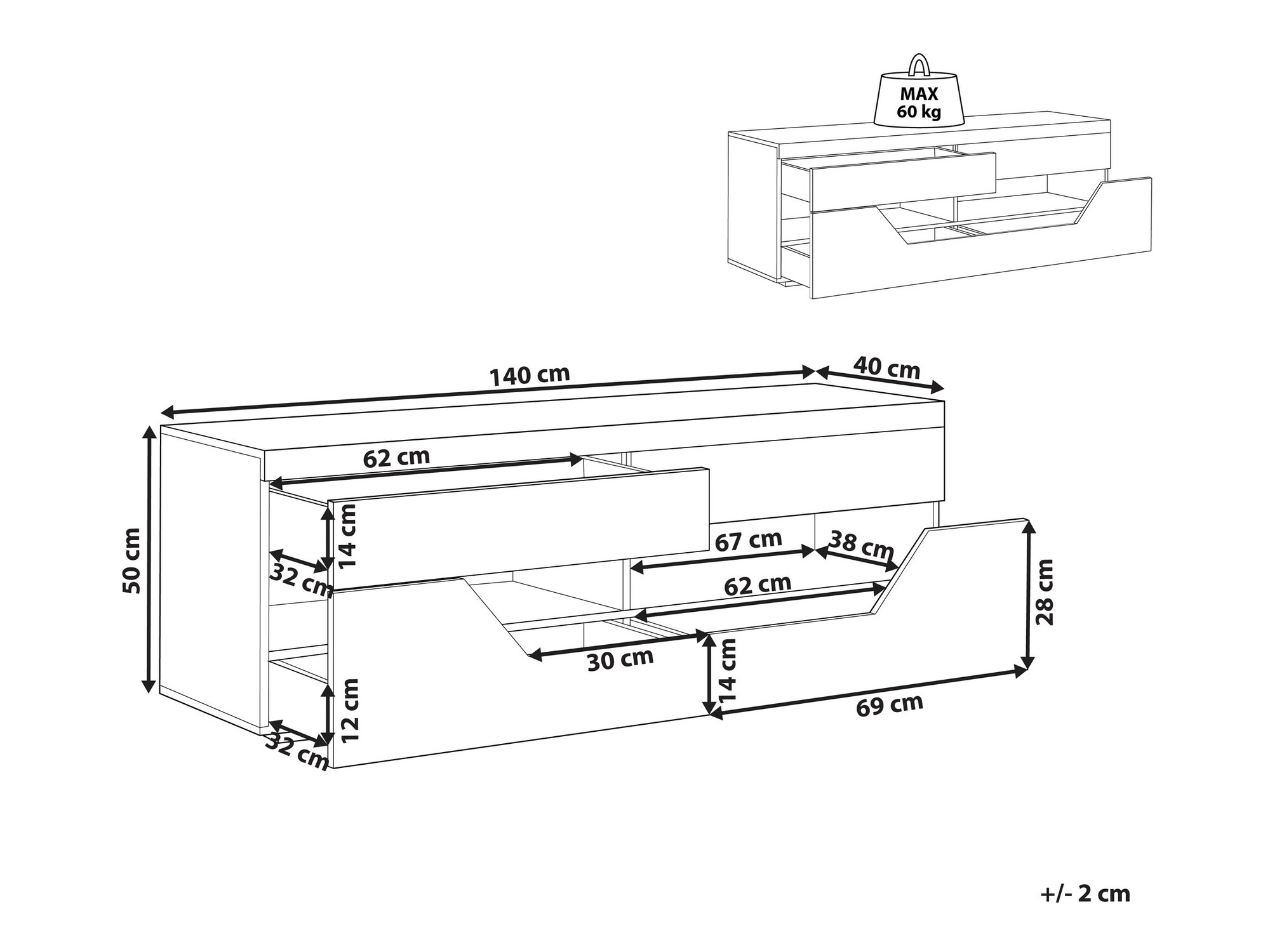 TV galds Berwyn 1197