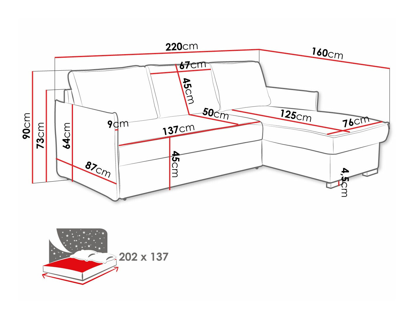 Угловой диван Columbus 208 (Poso 02)