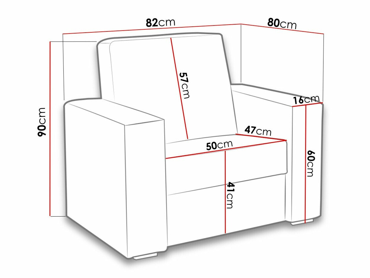 Atpūtas krēsls Providence 170 (Soft 011 + Lux 05)
