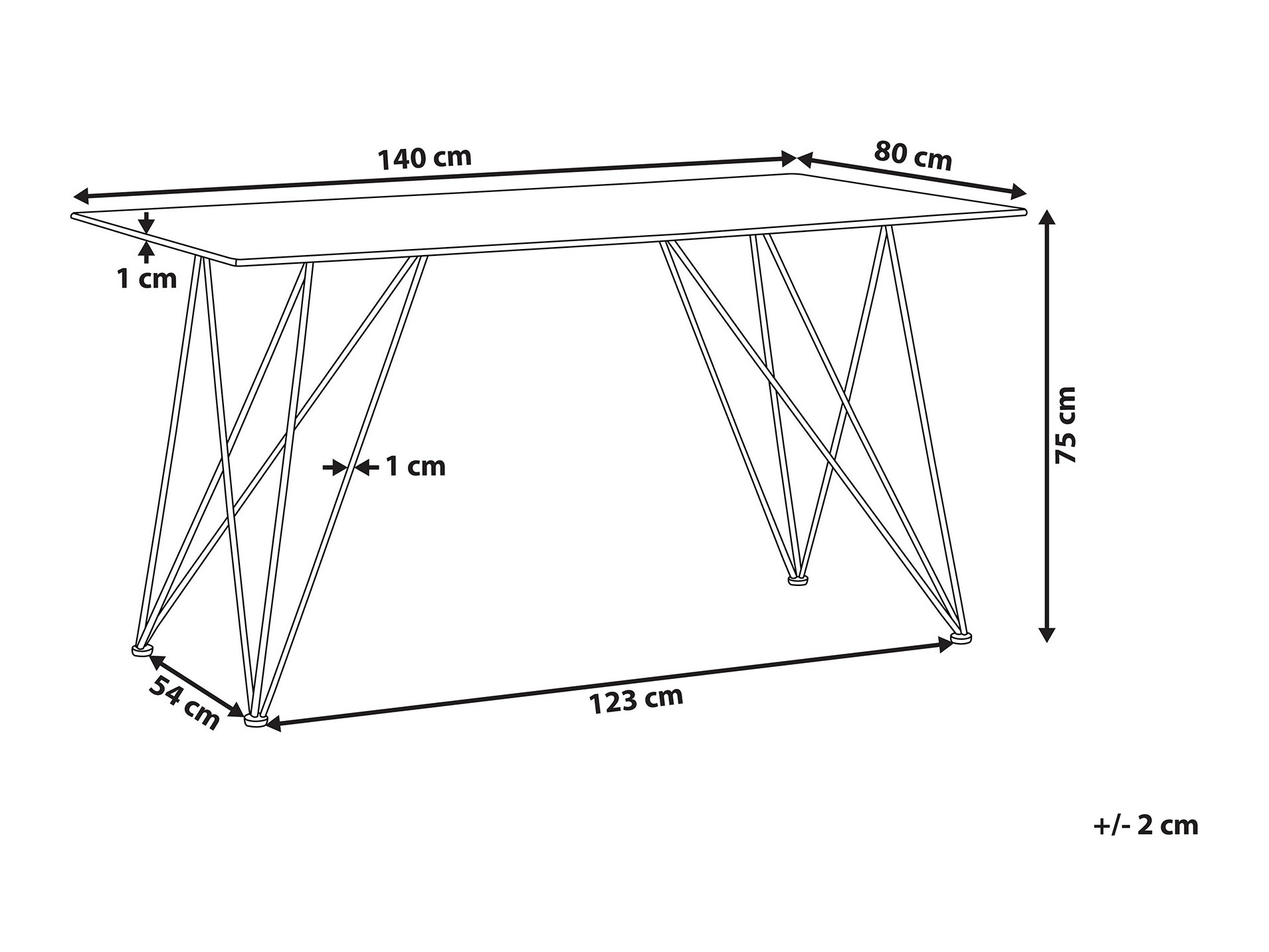 Cтол Berwyn 1233 (Золотой + Черный мрамор)
