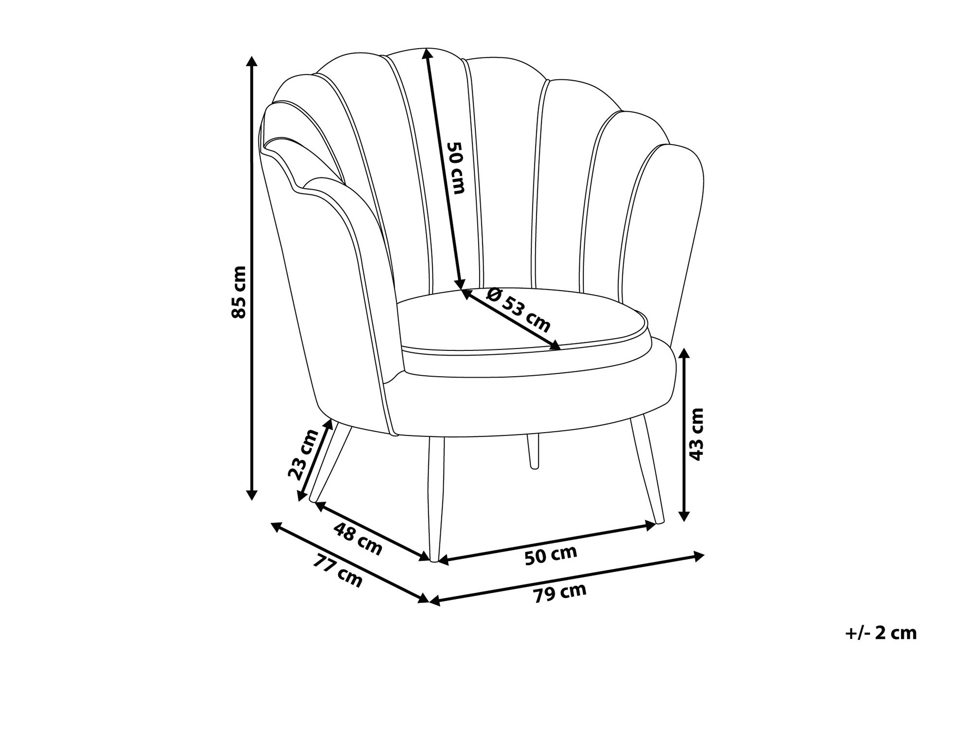 Кресло Berwyn 1227 (Белый)