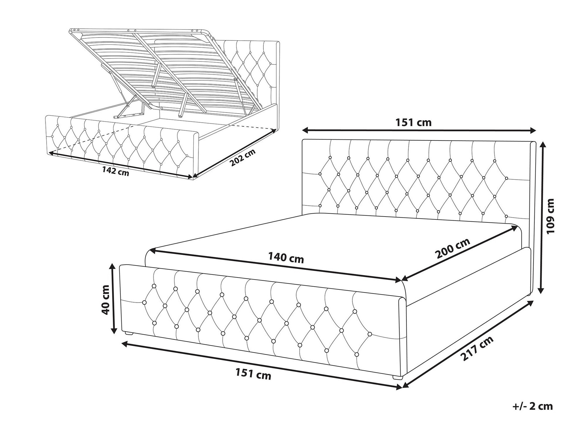 Кровать Berwyn 1267 (Светло-бежевый)