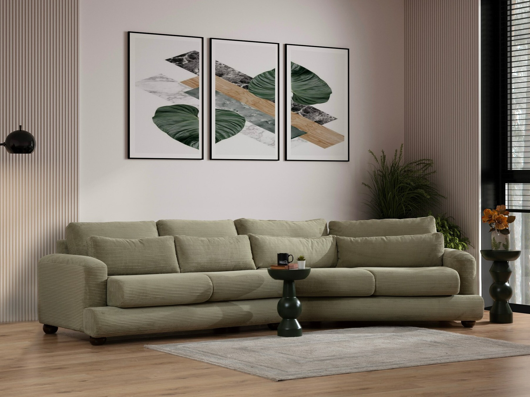 Moduļu dīvāns Altadena 432 (Zaļš)