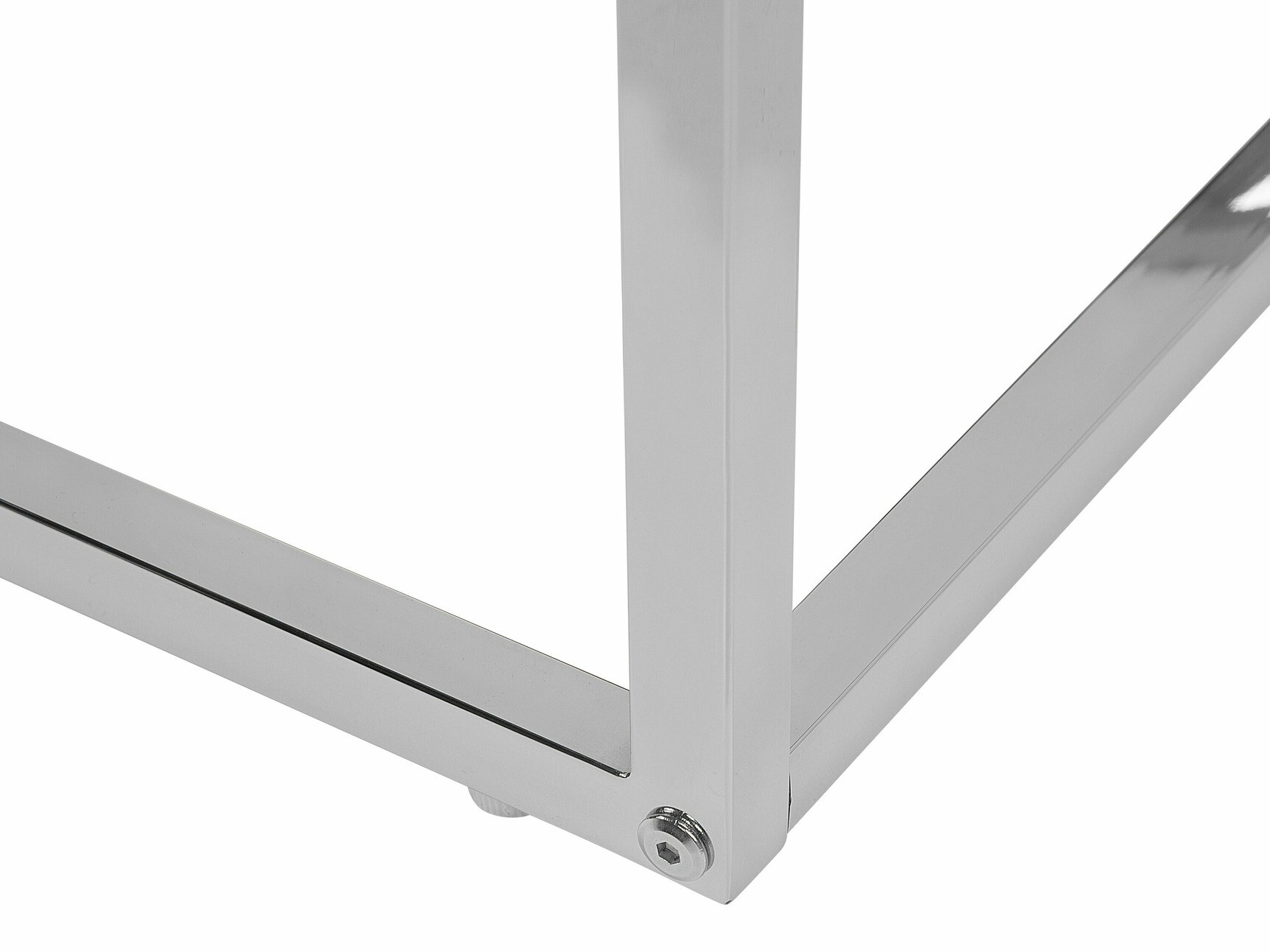 Комплект журнальных столиков Berwyn 1283 (Белый + Серебряный)