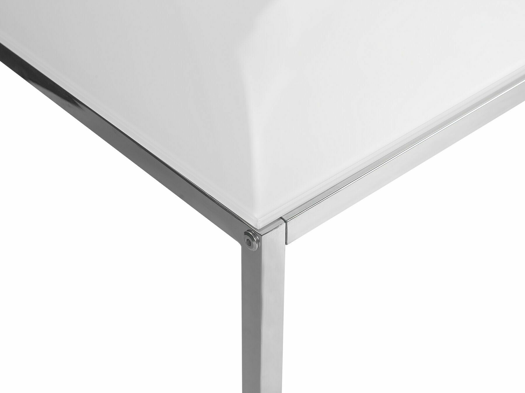 Žurnālu galdiņu komplekts Berwyn 1283 (Balts + Sudraba)