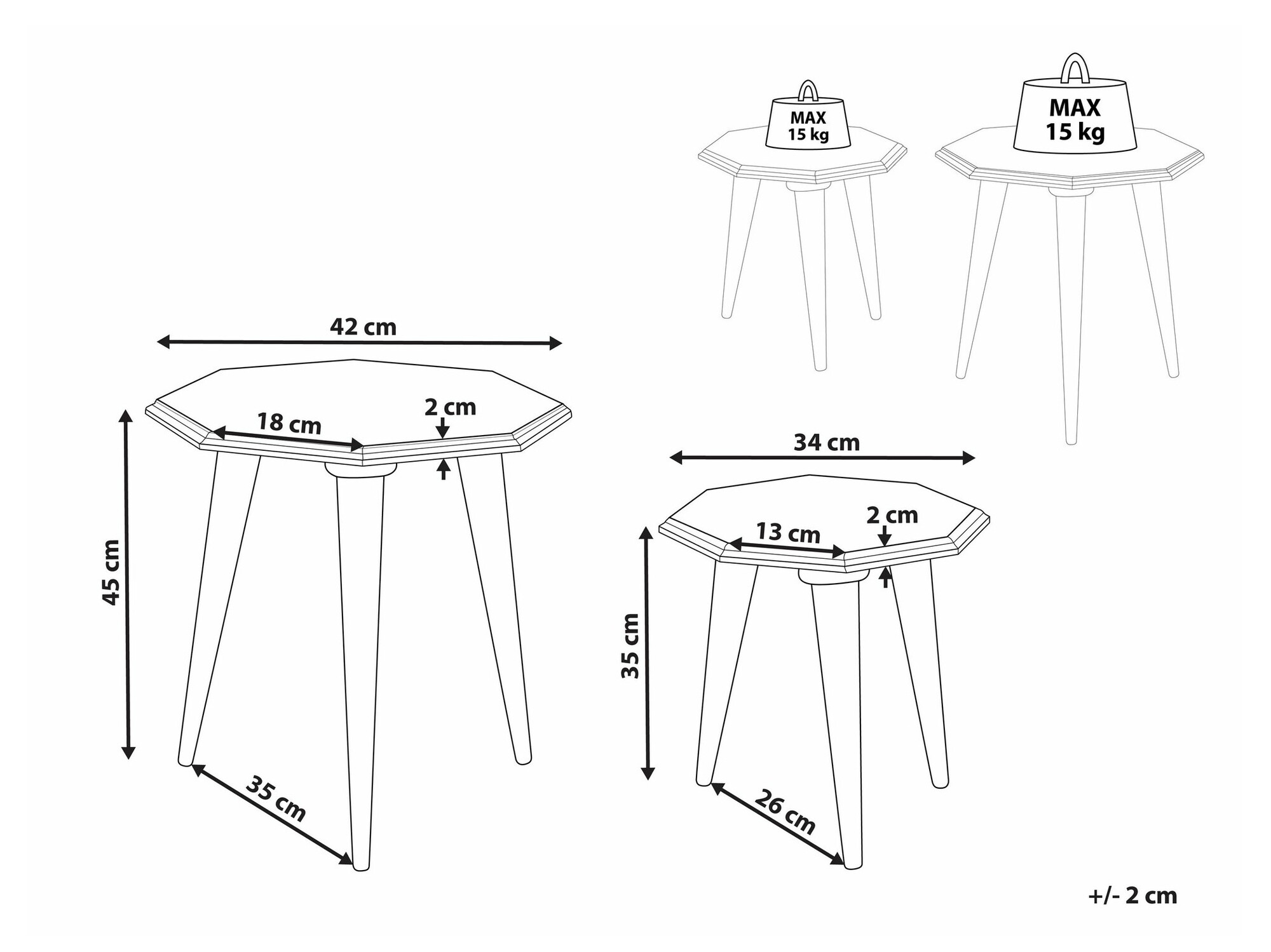 Kafijas galdiņu komplekts Berwyn 1298