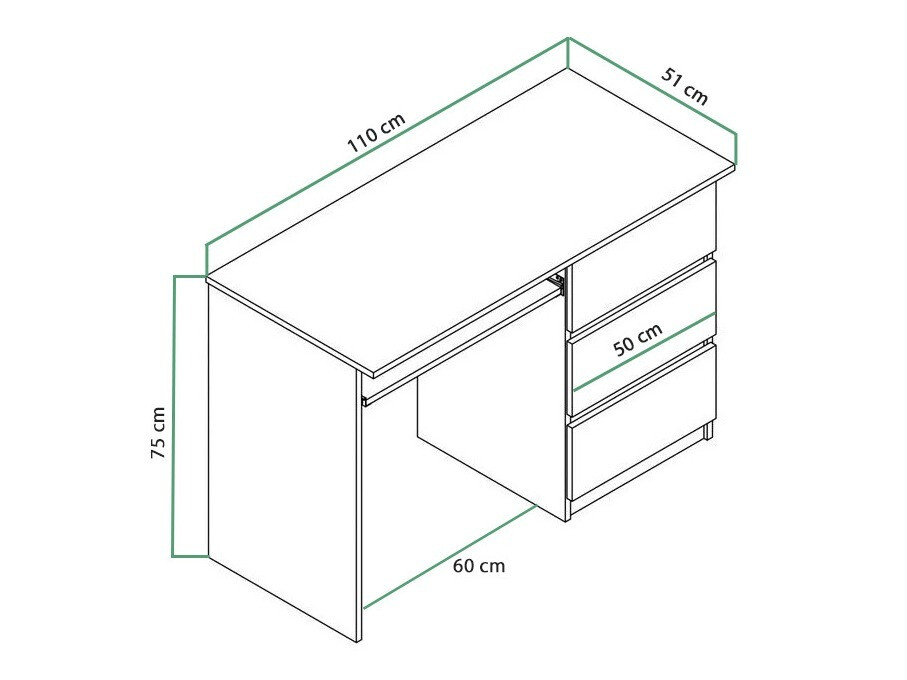 Письменный cтол Cirdora 108 (Белый)