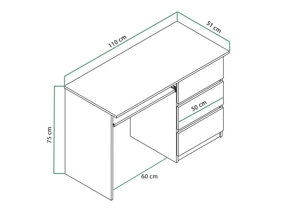Письменный cтол Cirdora 108 (Сонома Дуб)